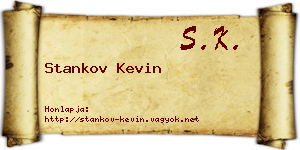 Stankov Kevin névjegykártya